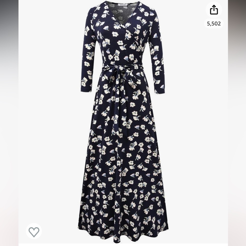 Knit faux wrap dress NWT size XL
